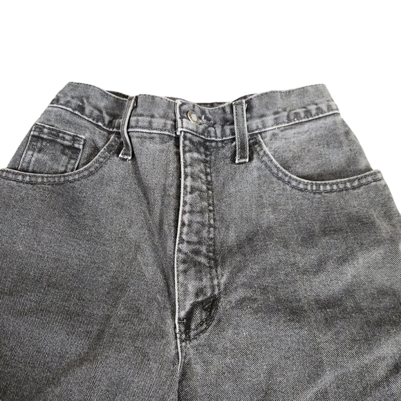 Guess jeans 90’s VINTAGE black high rise straight leg denim Jean pants - Picture 2 of 9